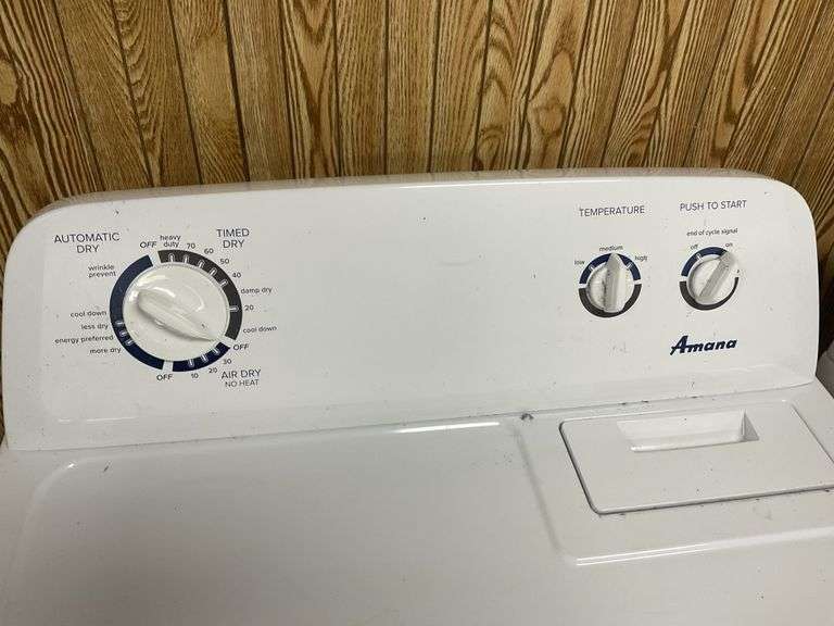 Amana gas dryer Legacy Auction Company