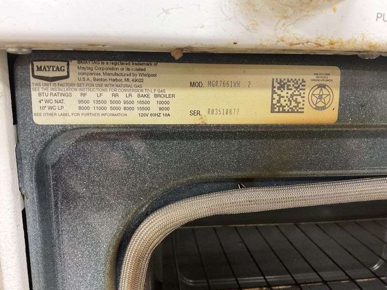 Maytag gas stove Legacy Auction Company