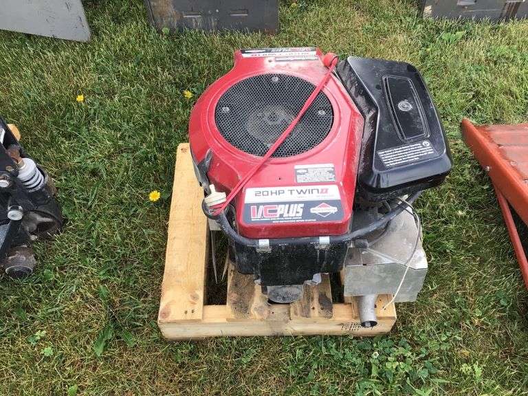 Briggs and Stratton 20HP twin motor Legacy Auction Company
