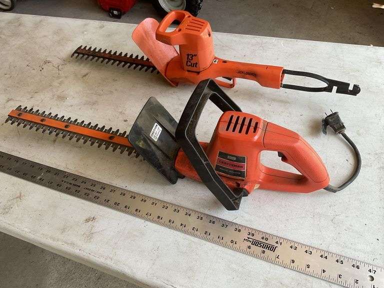 Craftsman and Black & Decker hedge trimmers Legacy Auction Company
