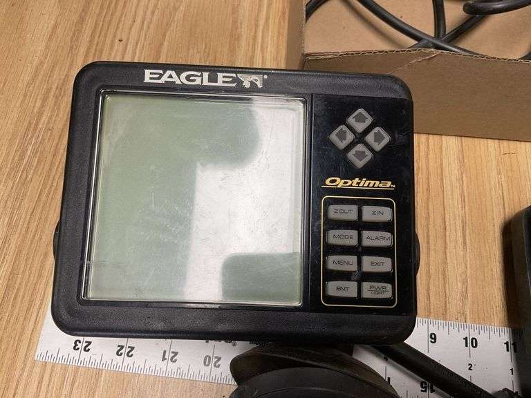 Eagle fish finder, Minn Kota foot control Legacy Auction Company