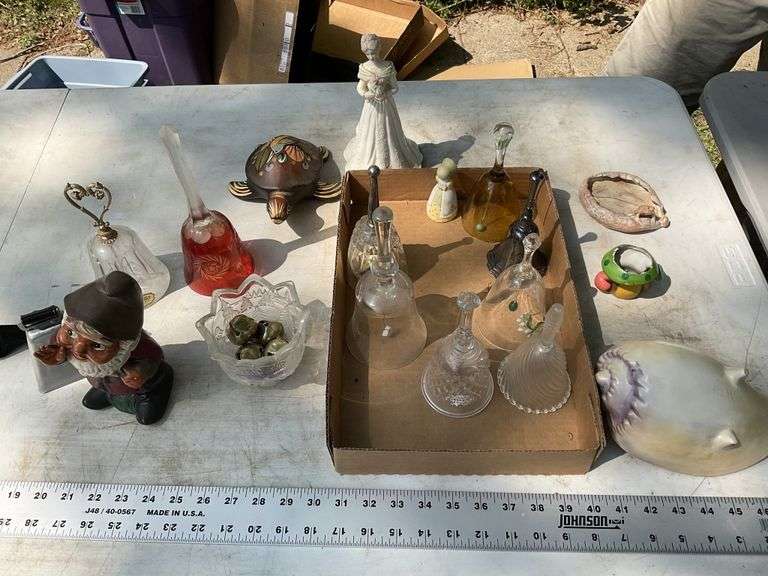 Bells, music box etc. Legacy Auction Company