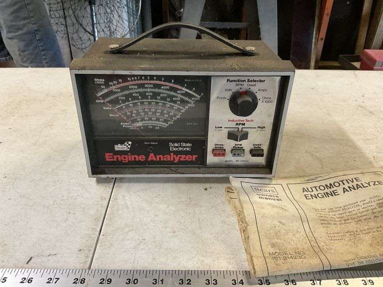 Sears engine analyzer Legacy Auction Company