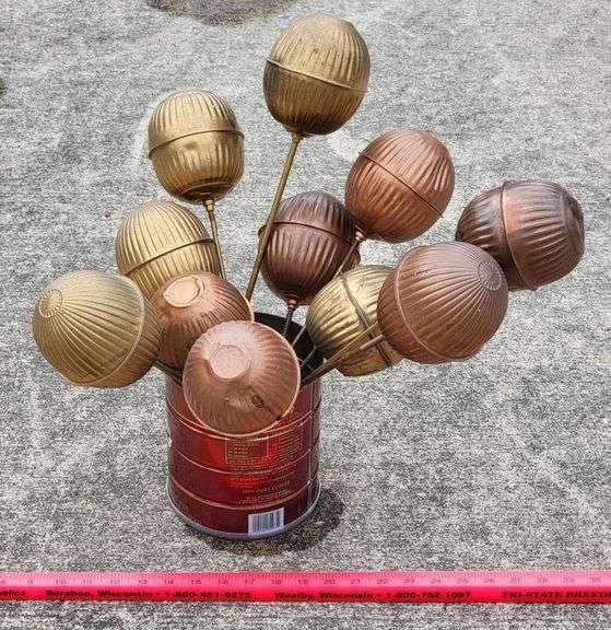 Many Vintage Copper Toilet Floats (Could Be Used Legacy Auction Company