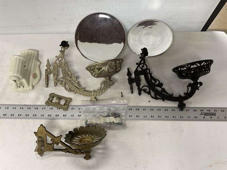 Oil lamp holders Legacy Auction Company