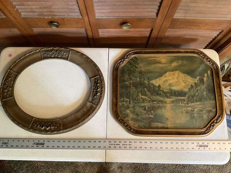 Frederick D Ogden painting, picture frame Legacy Auction Company