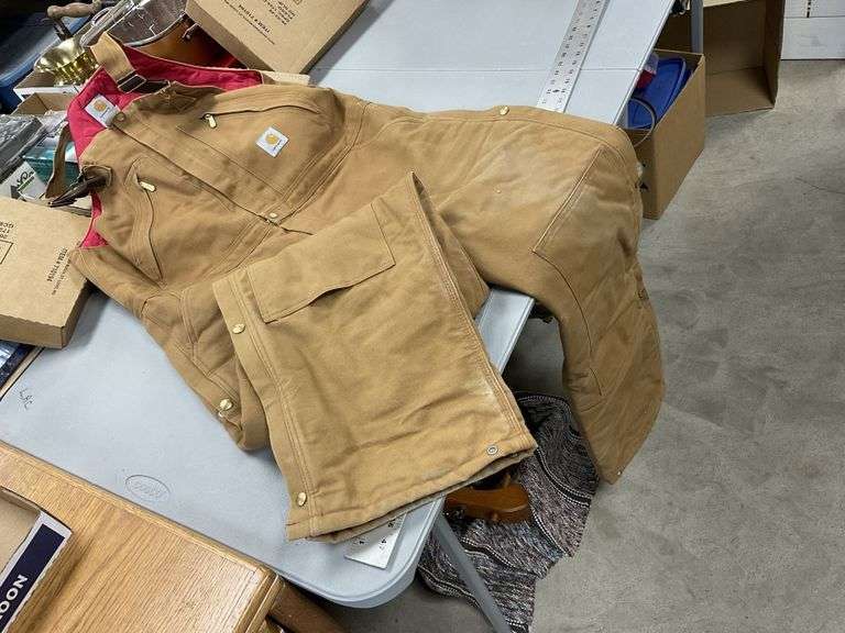 Carhartt 40x32 insulated bibs Legacy Auction Company