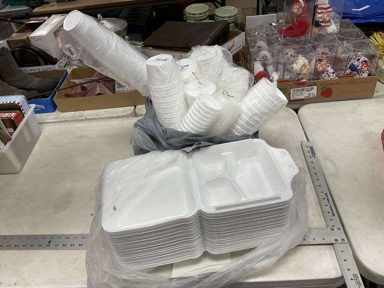 Styrofoam food containers Legacy Auction Company