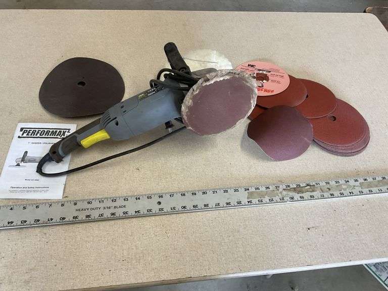 Performax 7 inch sander sander/polisher with Legacy Auction Company