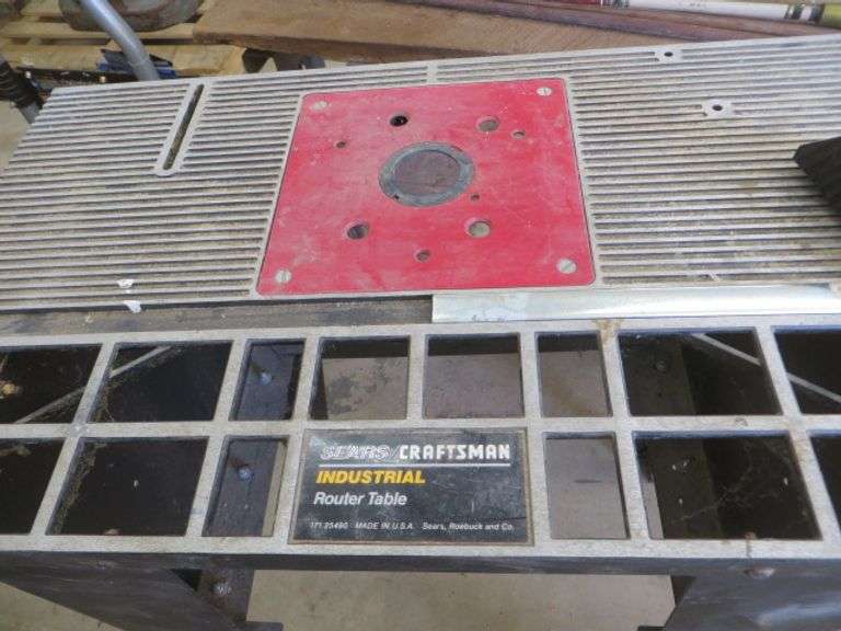 Craftsman Industrial Router Table Lambrecht Auction, Inc.