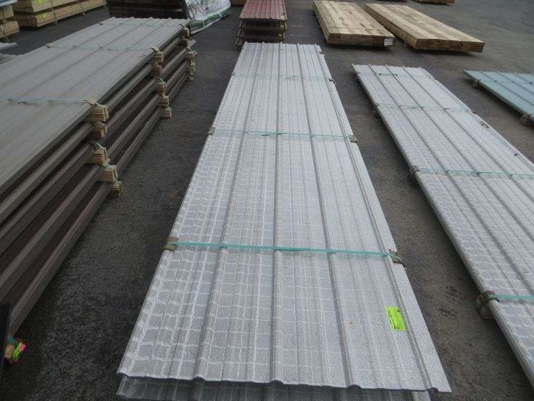 Pool Liner Corrugated Metal Panel 3' x 16' Lambrecht Auction, Inc.