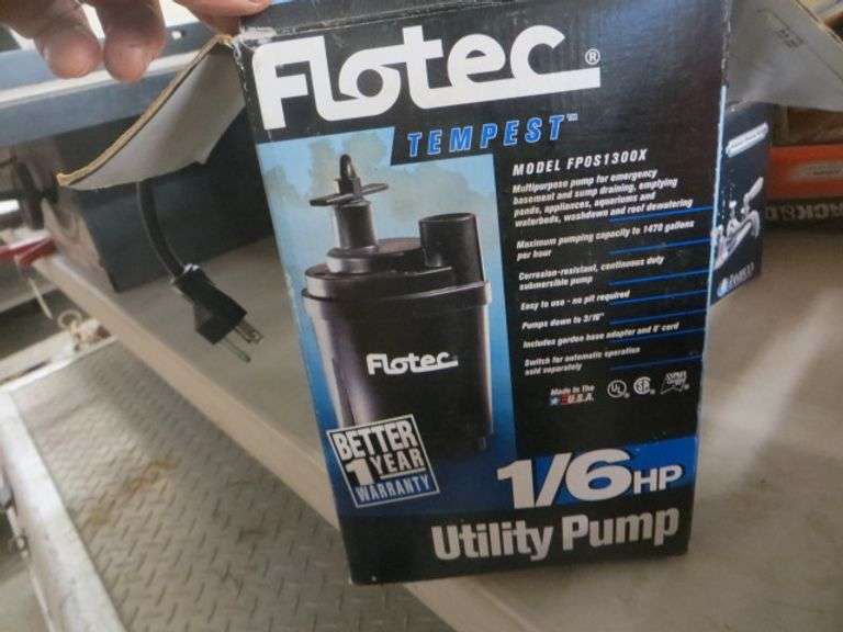 Flotec Submersible Sump Pump - Lambrecht Auction, Inc.