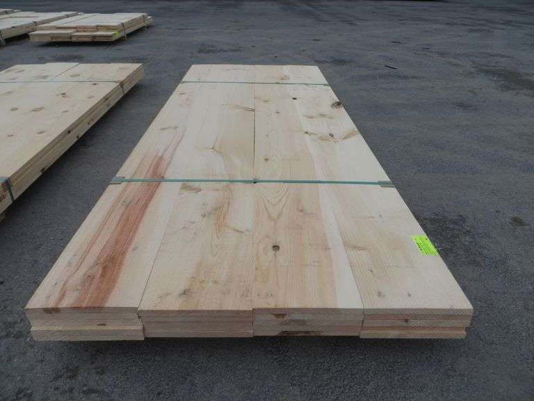White Pine Dimensional Lumber 1" x 12" x 10' Lambrecht Auction, Inc.