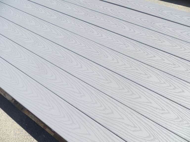 Pebble Grey Composite Decking 5/4" x 6" x 16' Lambrecht Auction, Inc.