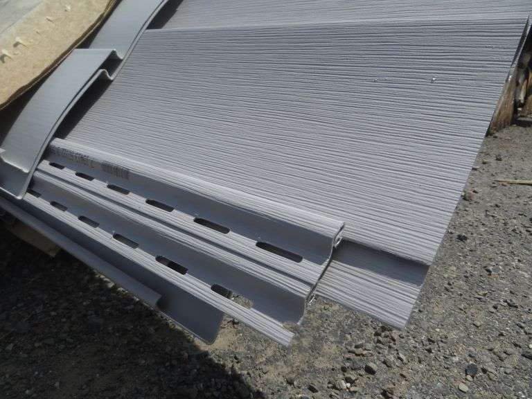 Vinyl Siding, Fieldstone Flint 12' Lambrecht Auction, Inc.