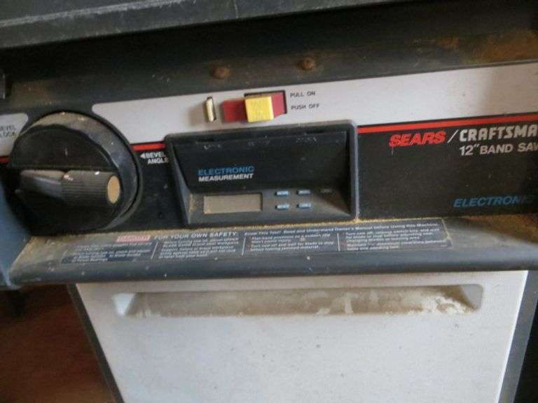 Craftsman 12" Electronic Band Saw Lambrecht Auction, Inc.