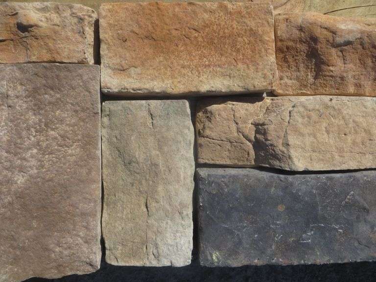 Canyon Ledge Prairie Fire Stone Veneer Lambrecht Auction, Inc.