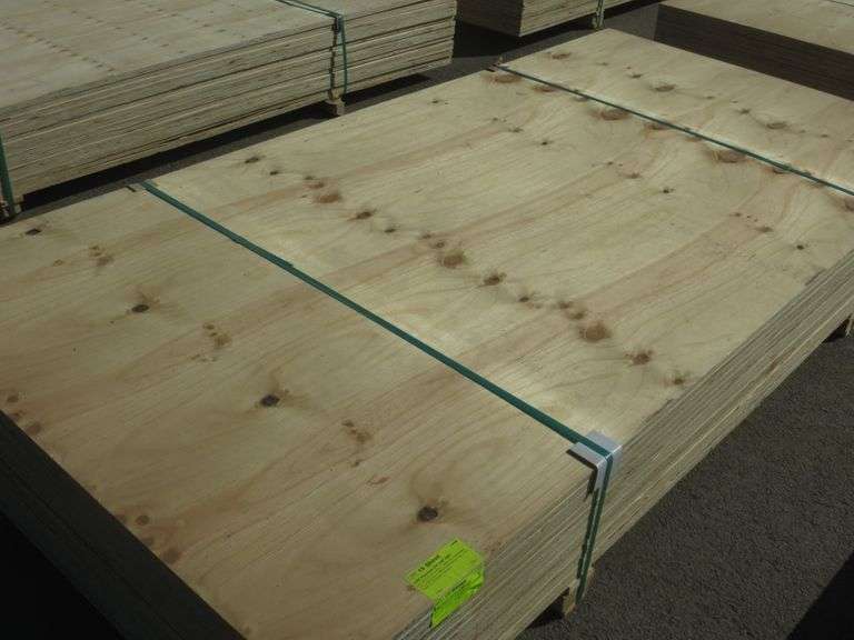 CDX Plywood 3/4" x 48" x 96" Lambrecht Auction, Inc.