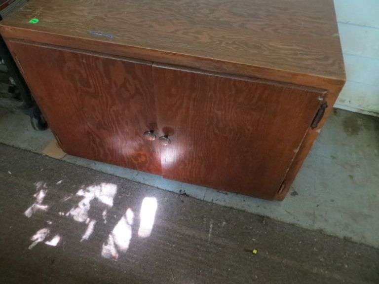 Small Plywood Cupboard Lambrecht Auction, Inc.