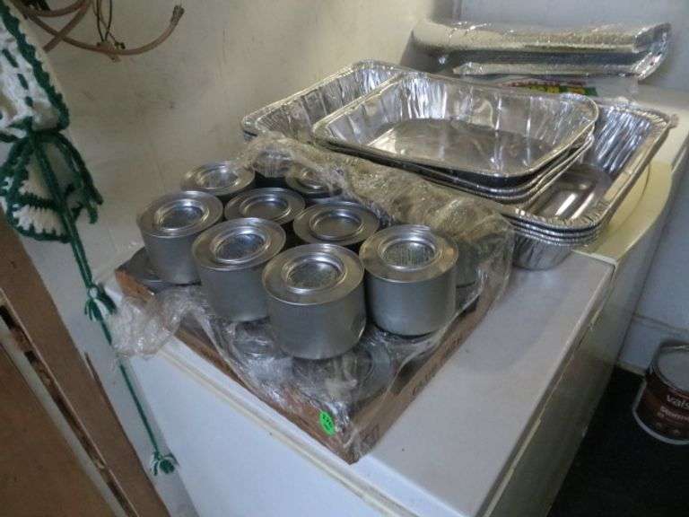 Sterno & Aluminum Foil Pans Lambrecht Auction, Inc.