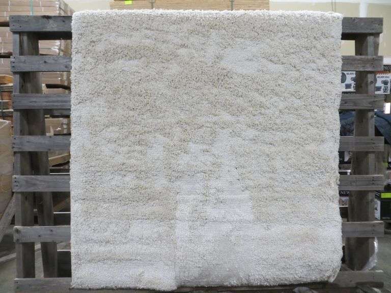Elevate White Area Rug 60" x 84" Lambrecht Auction, Inc.