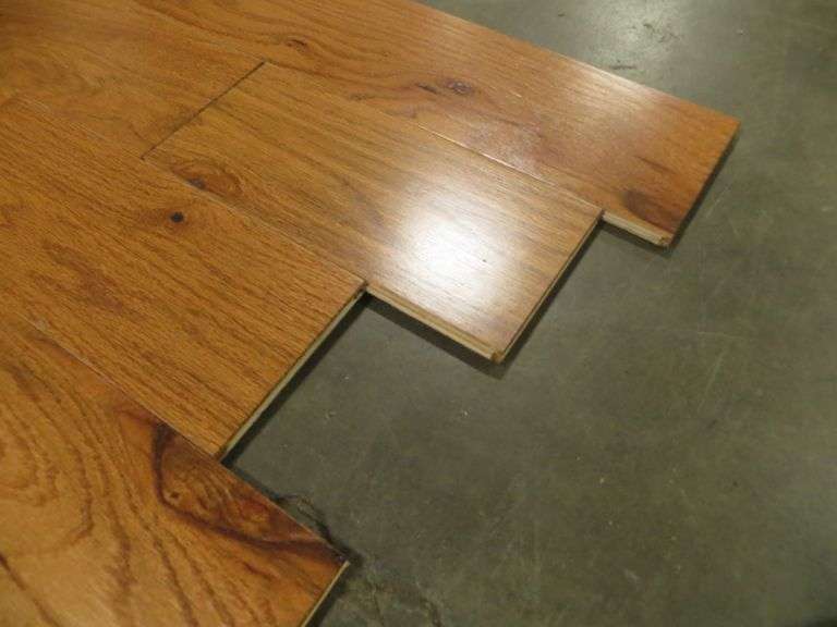 Oak Gunstock Engineered Hardwood Flooring 3/8" x 5" Lambrecht Auction