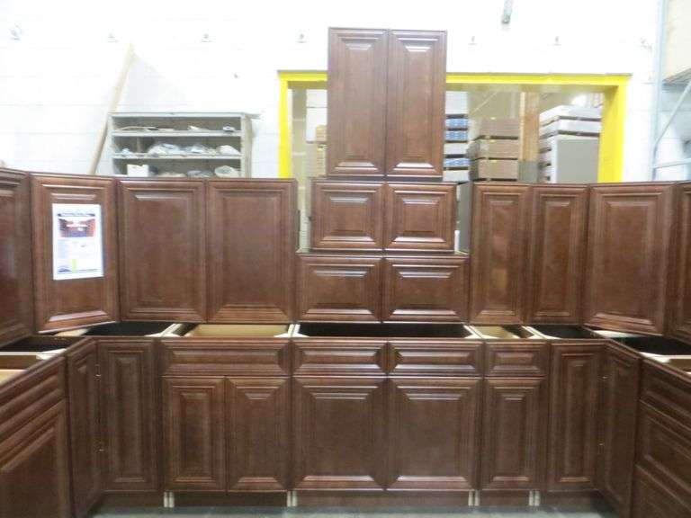 Bristol Chocolate Kitchen Set 10'x14'x10' Lambrecht Auction, Inc.
