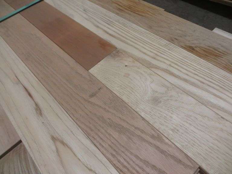 MIXED Unfinished Hardwood Flooring Lambrecht Auction, Inc.