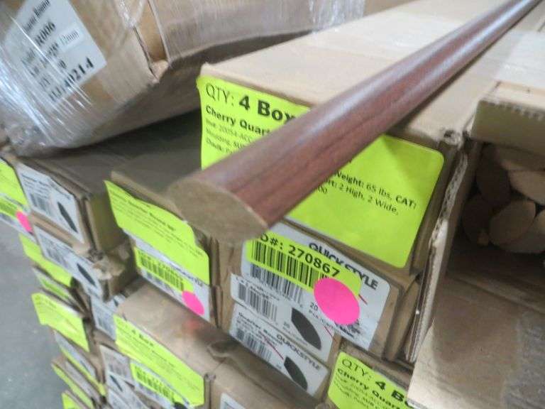 Cherry Quarter Round 96" Lambrecht Auction, Inc.