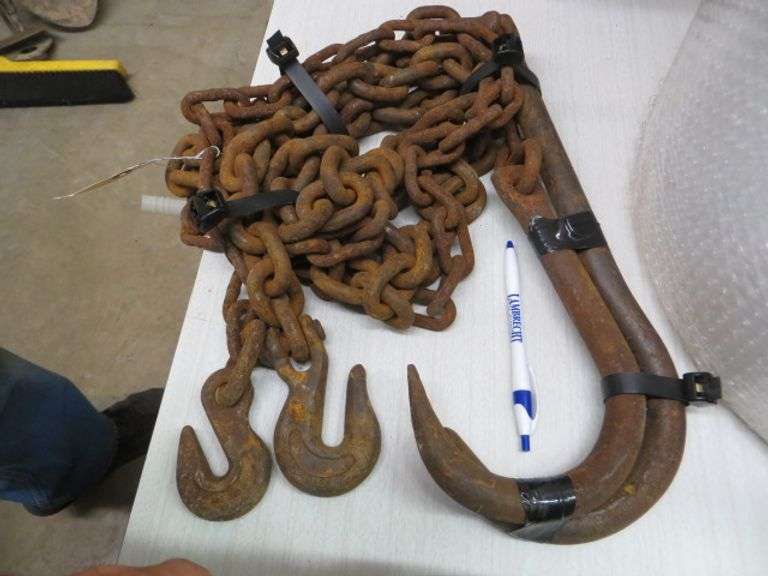 J Hook Wrecker Chains Lambrecht Auction, Inc.