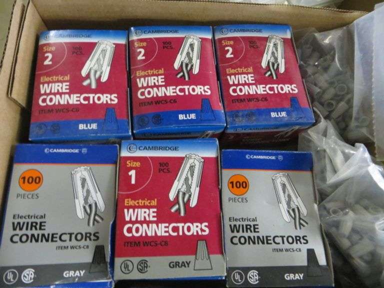 Wire nuts sizes 1 2 lambrecht auction inc 