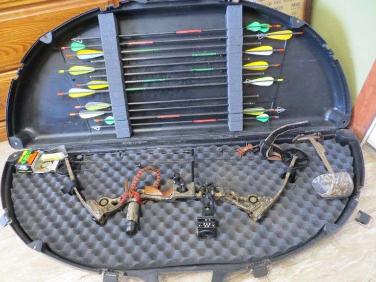 Matthews SoloCam Compound Bow w/ Case & Arrows Lambrecht Auction, Inc.