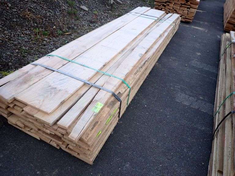 Red Oak Rough Cut Hardwood Lumber RW x RH x RL Lambrecht Auction, Inc.