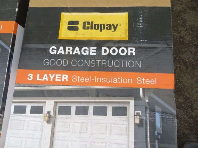 Insulated Garage Door Model 2050 9Ft x 7Ft Lambrecht Auction, Inc.