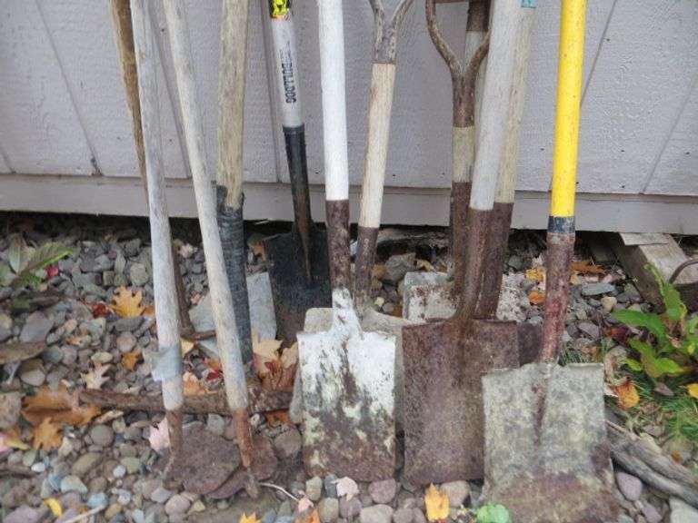 Shovels, Hoes, Picks And A Ice Pike Lambrecht Auction, Inc.