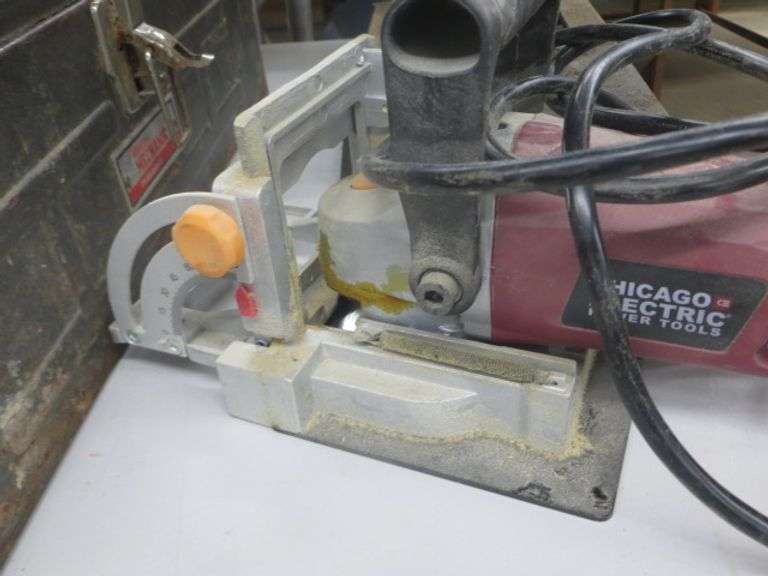 Chicago Electric Plate Joiner With Biscuits Lambrecht Auction, Inc.