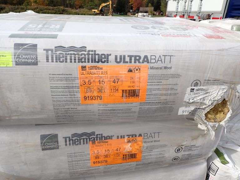 R15 Thermafiber Mineral Wool Insulation 3.5" x 15" x 47" Lambrecht