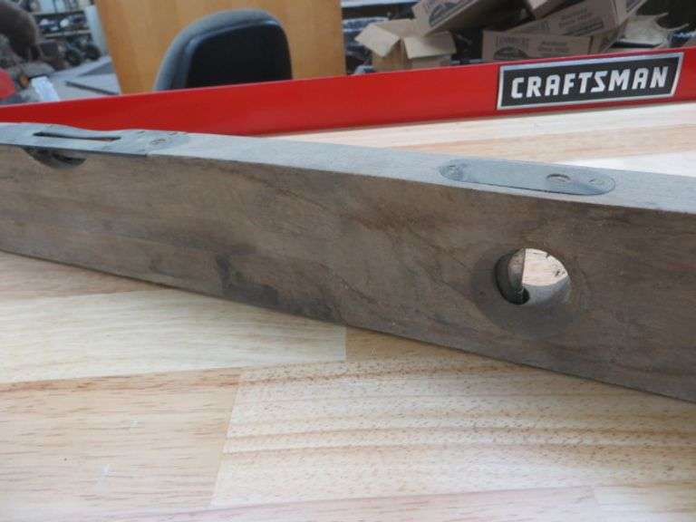 Level And Old Wood Clamp Lambrecht Auction, Inc.