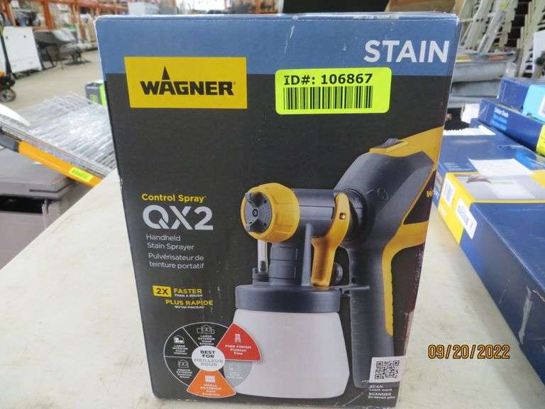 Wagner QX2 Handheld Stain Sprayer Lambrecht Auction, Inc.