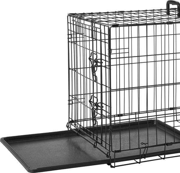Metal Dog Crate 30" x 19" x 21" Lambrecht Auction, Inc.