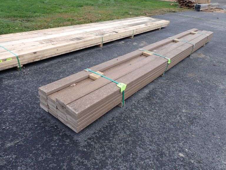 Brown Composite Decking 2" x 6" x16' Lambrecht Auction, Inc.