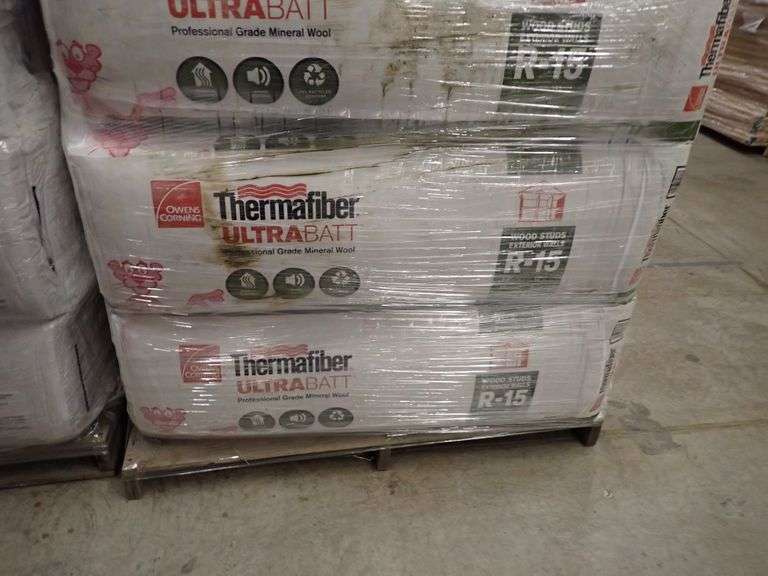 R15 Thermafiber Mineral Wool Insulation 3.5" x 15" x 47" Lambrecht