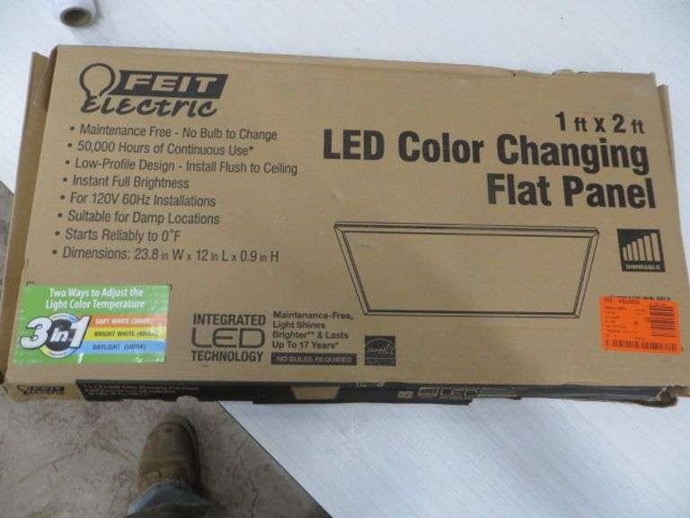 Commercial Electric 1'x2' Led Color Changing Flat Panel Lambrecht