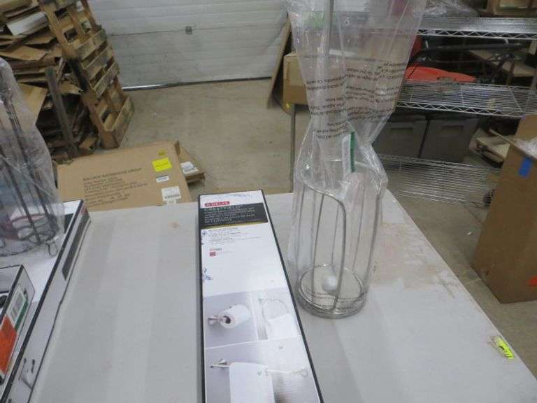 Delta Crestfield 3pc Bath Hardware Set With Toilet Paper Stand