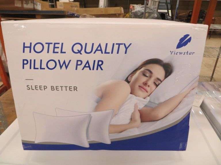 Hotel Quality Pillow Pair 2pk Lambrecht Auction, Inc.
