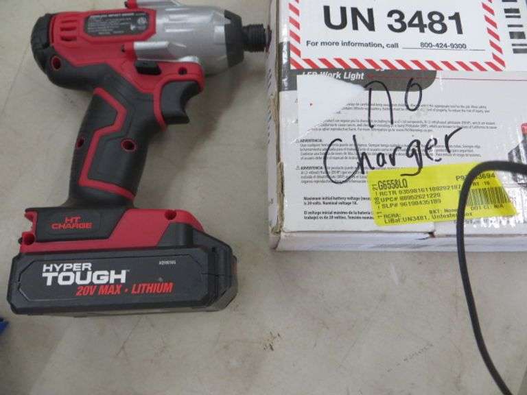 Hyper Tough 20V Impact Driver Lambrecht Auction, Inc.