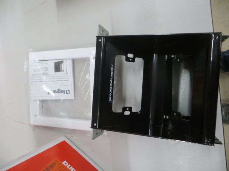 Recessed TV Box New Work Metal 2 Gang - Lambrecht Auction, Inc.