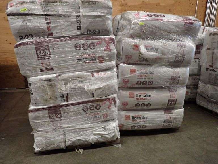 Mixed R23/R15 Thermafiber Mineral Wool Insulation Lambrecht Auction, Inc.