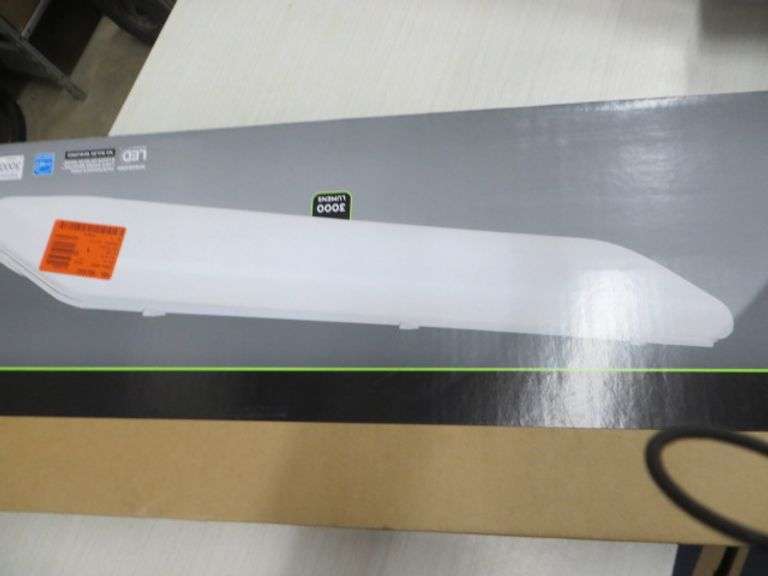 Commercial Electric LED Linear Flush Mount White Lambrecht Auction, Inc.