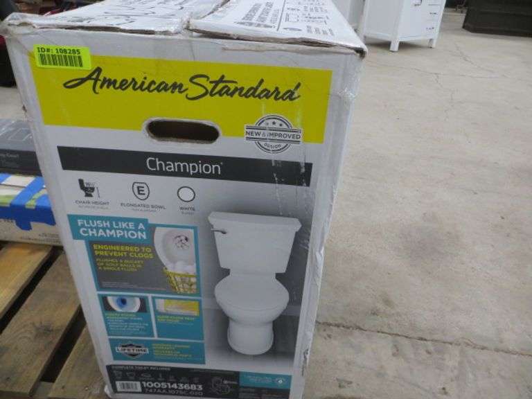 American Standard Champion Complete Toilet Lambrecht Auction, Inc.